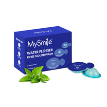 Load image into Gallery viewer, MySmile 30 Travel Case Concentrated Mouthwash for Water Flosser Oral Rinse Oral Irrigator Solution Brightens Enamel Fights Bad Breath Fresh Mint, Alcohol Free