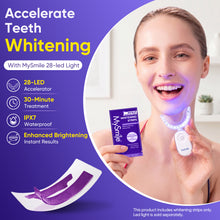 Load image into Gallery viewer, MySmile 28pcs 14 Treatment Purple Teeth Whitening Strips 2 Weeks Tooth Whitener Kit
