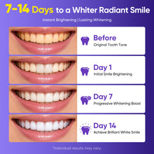 Load image into Gallery viewer, MySmile 28pcs 14 Treatment Purple Teeth Whitening Strips 2 Weeks Tooth Whitener Kit