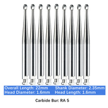 Load image into Gallery viewer, Vakker Dental Carbide Burs Latch Type RA 5 10pc/pk