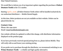 Load image into Gallery viewer, NOBILDENT Select XL Denture Teeth