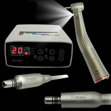 Load image into Gallery viewer, CICADA Dental Electric Micro Motor +1:1/1:5/16:1 Firber Optic Handpiece Contra Angle