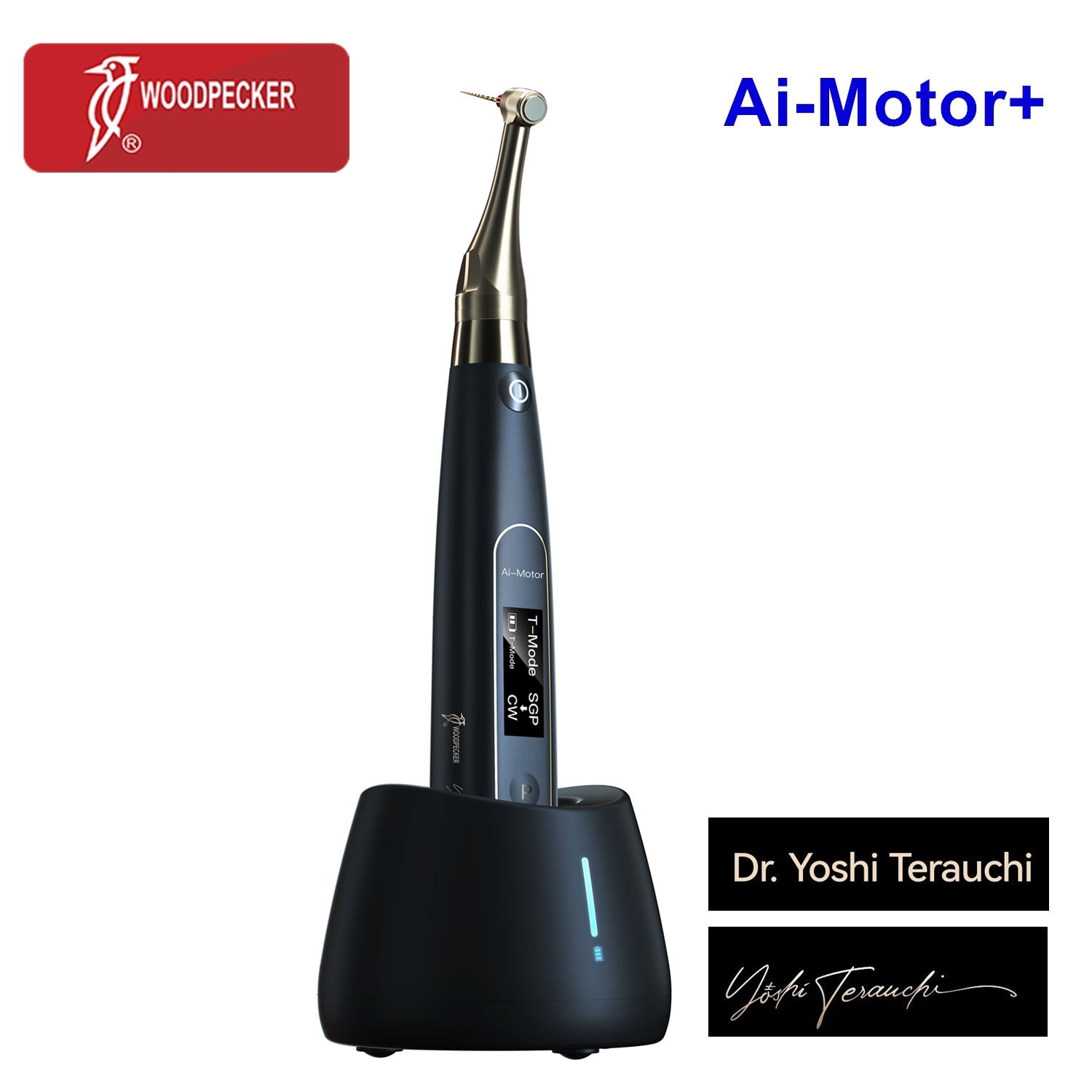 Woodpecker Ai-Motor Endo Motor with Apex Locator Reciprocating T-Mode, 2500RPM by Dr. Yoshi Terauchi Design