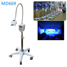 Load image into Gallery viewer, Upgraded Dental Mobile Teeth Whitening Machine MD669 LED Light Bleaching Lamp with 2 Dental Goggles
