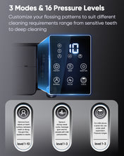 Load image into Gallery viewer, MySmile LP233 PRO 800ML Countertop Water Dental Flosser w/ Water Purifying Light Electric Power Oral Irrigator for Teeth Braces 6 Jet Tips
