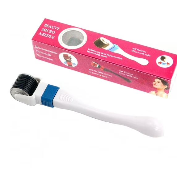EZGO 600 1.0mm Derma Needle Roller 360° Rotation Derma Roller Beauty Micro Needle