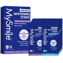 Load image into Gallery viewer, MySmile 28PC Teeth Whitening Strips Refills, Non Sensitive Teeth White Strips Tooth Whitener, Mint, 14 Treatment
