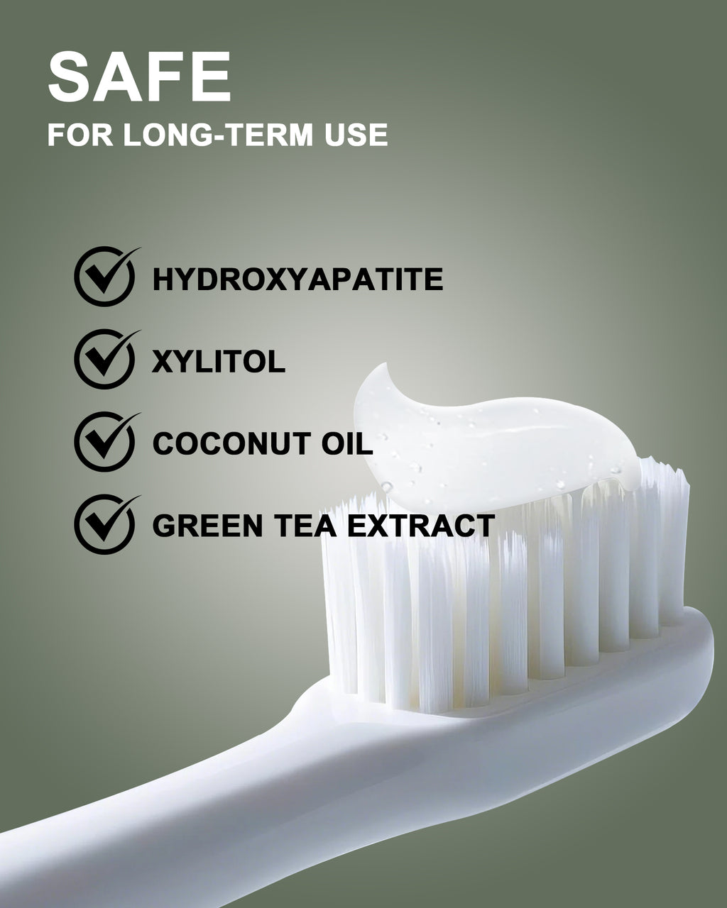 MySmile Premium 10% Nano-Hydroxyapatite Toothpaste, Anti-Sensitivity Toothpaste, Teeth Whitening Toothpaste, Fluoride-Free, Helps Repair Tooth Enamel, Remineralization, 4.2oz