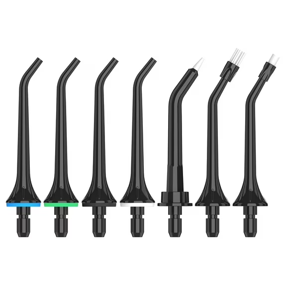 AZSmile Portable Pulse Oral Irrigator with 8 Tips Dental Water Flosser Waterproof Oral Hygiene Flossing 250ml DIY Adjustable Water Floss Pressure