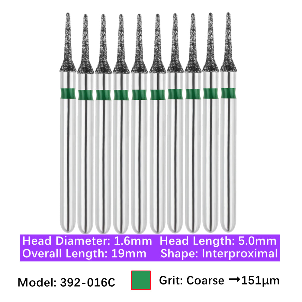 Vakker Dental Interproximal FG Diamond Bur 392-016C 10/pk