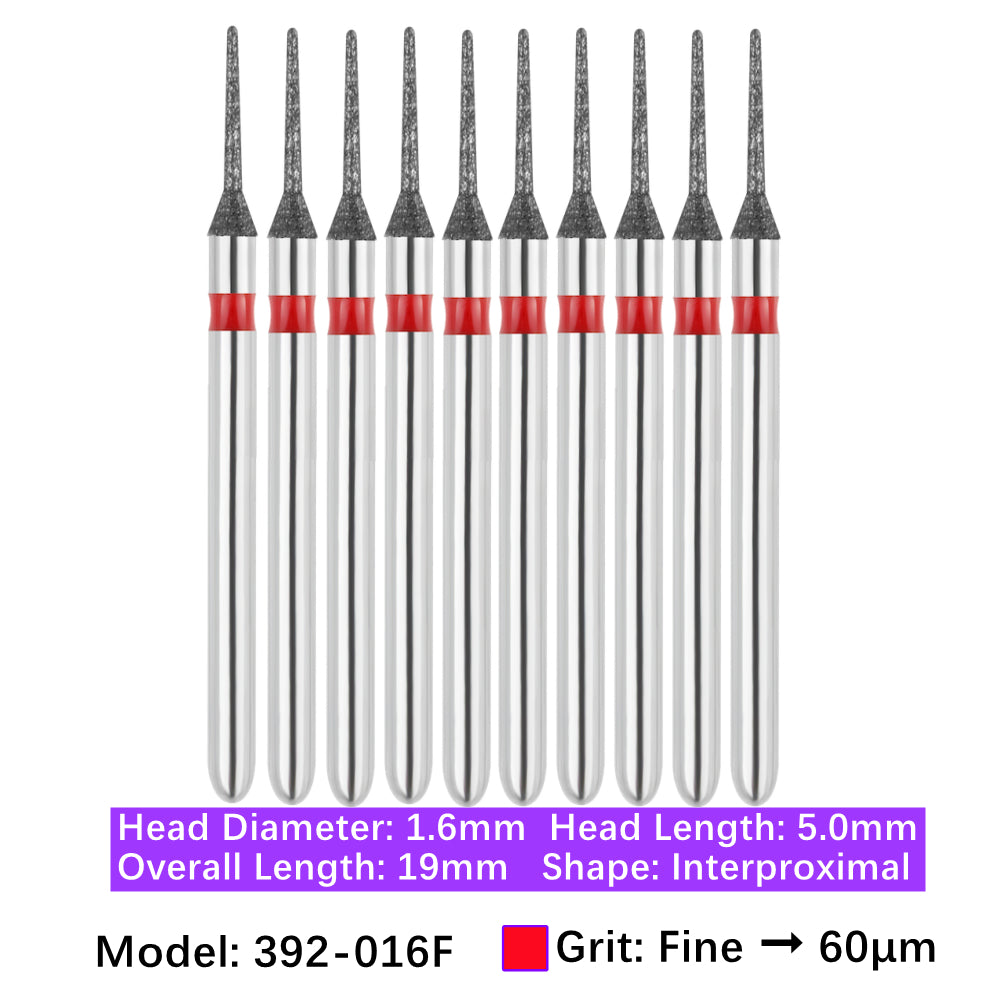 Vakker Dental Interproximal FG Diamond Bur 392-016F 10/pk