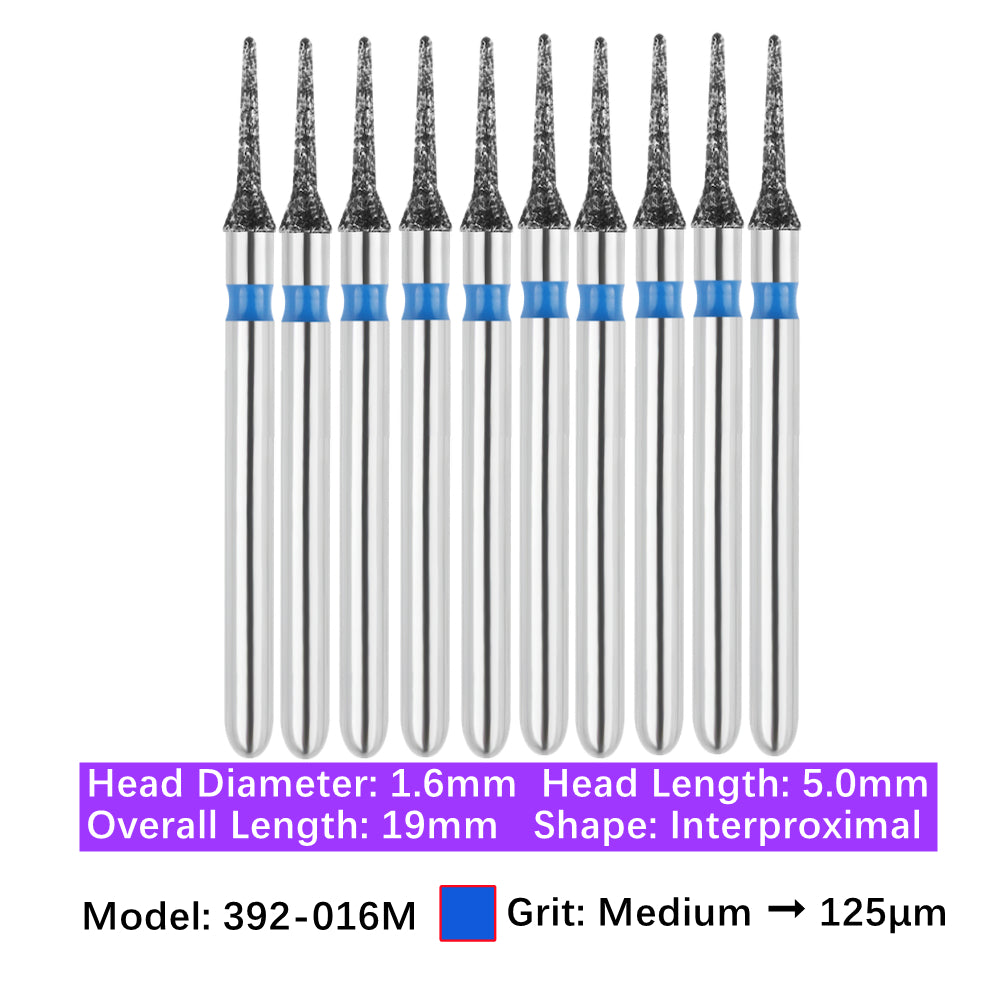 Vakker Dental Interproximal FG Diamond Bur 392-016M 10/pk