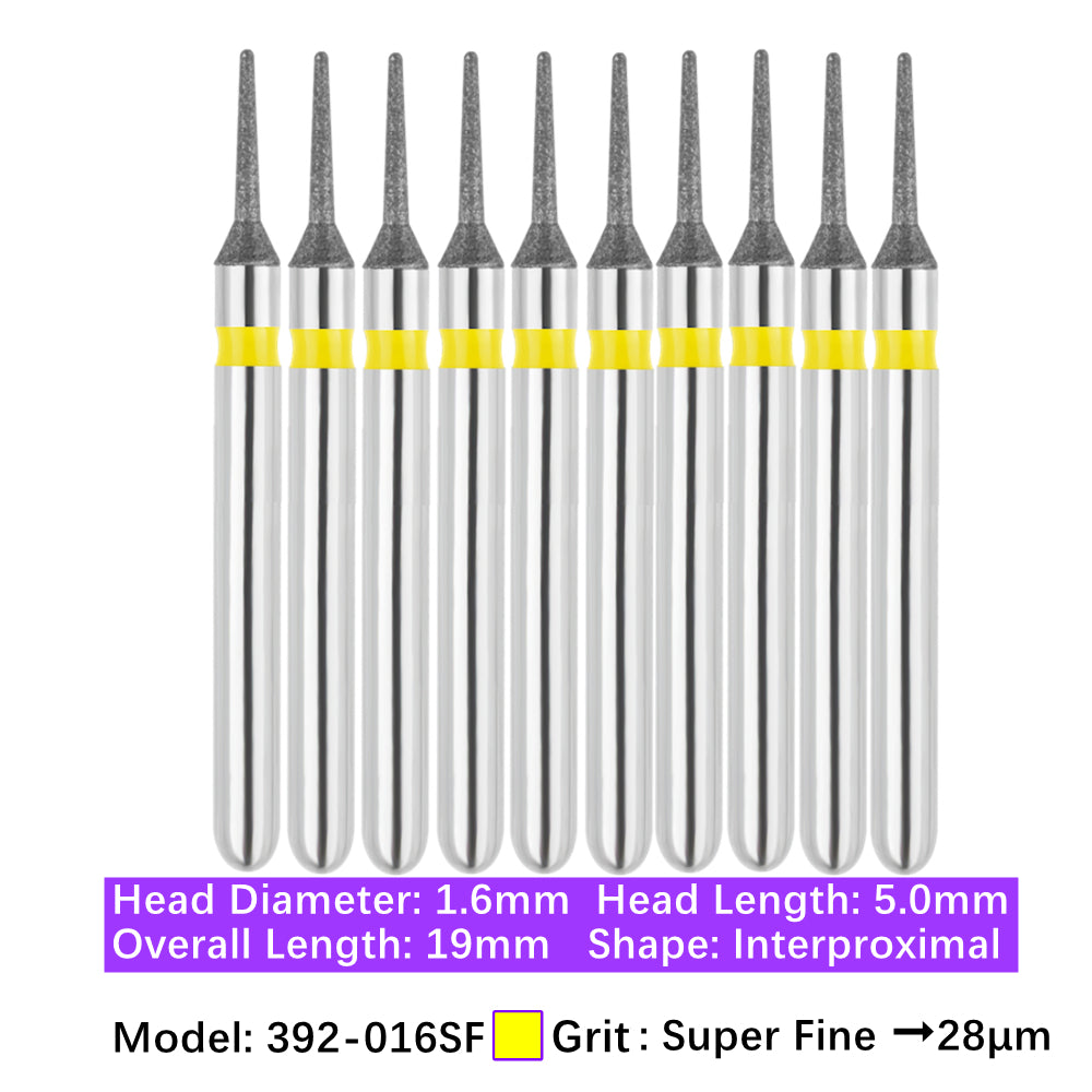 Vakker Dental Interproximal FG Diamond Bur 392-016SF 10/pk