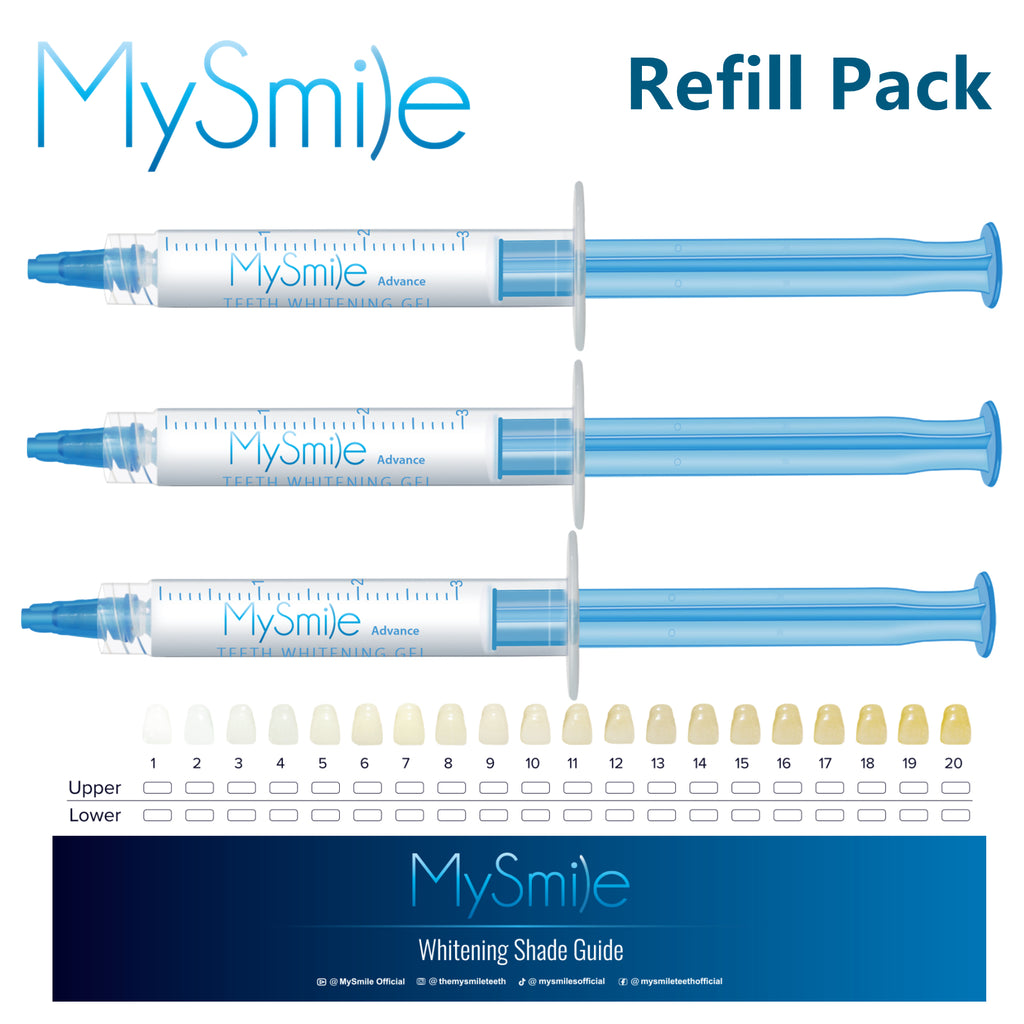 MySmile 3*3ml 35% Teeth Whitening Kit with 28-LED Light