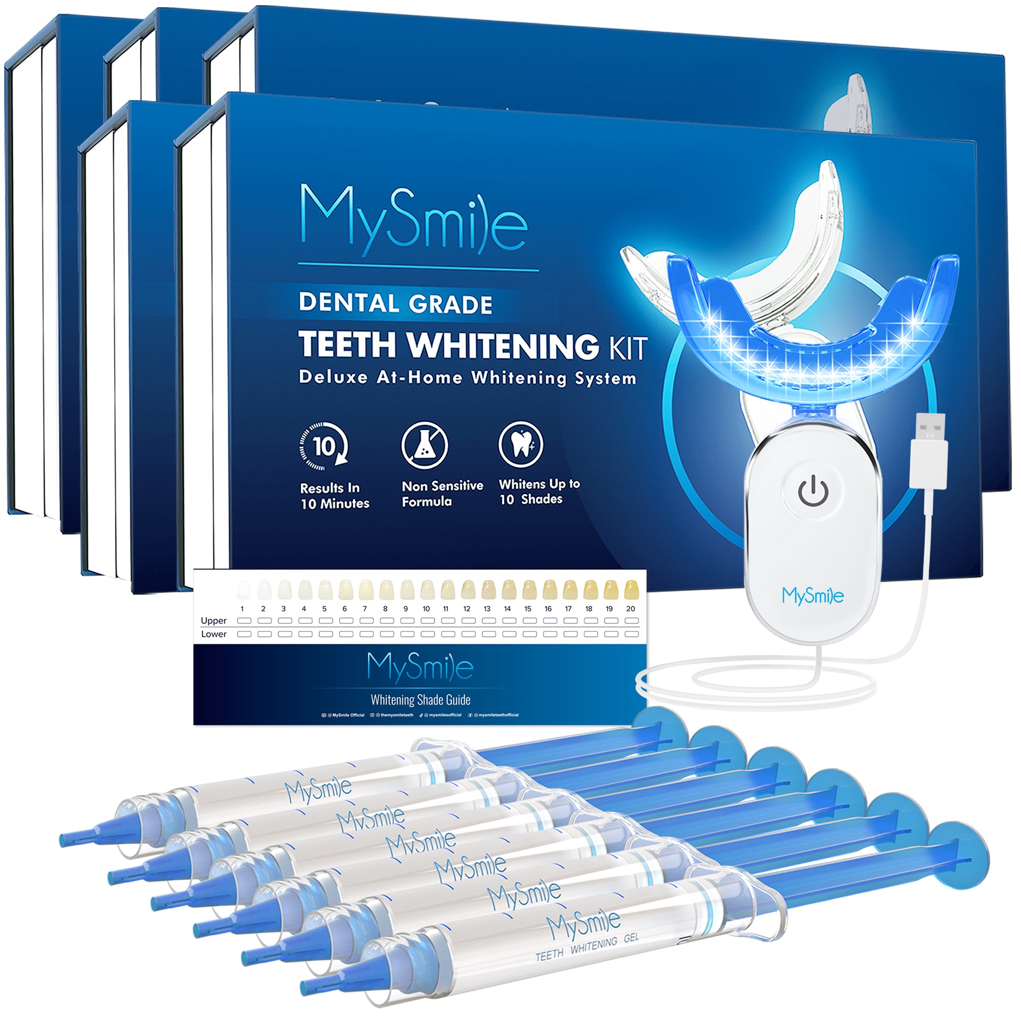 MySmile 3*3ml 35% Teeth Whitening Kit with 28-LED Light
