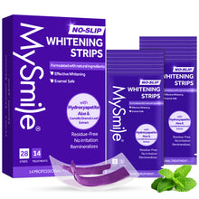 Load image into Gallery viewer, MySmile 28pcs 14 Treatment Purple Teeth Whitening Strips 2 Weeks Tooth Whitener Kit
