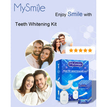 Load image into Gallery viewer, MySmie 28PC 6%HP Teeth Whitening Strips Kit with 28-LED Light Tray Stain Removal
