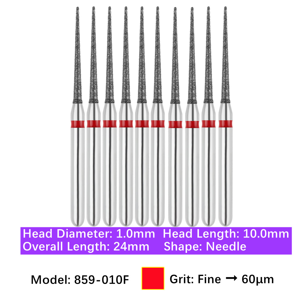 Vakker Dental Needle FG Diamond Bur 859-010F 10/pk