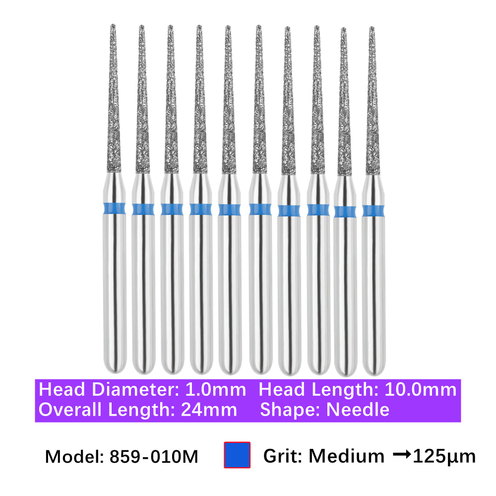 Vakker Dental Needle FG Diamond Bur 859-010M 10/pk