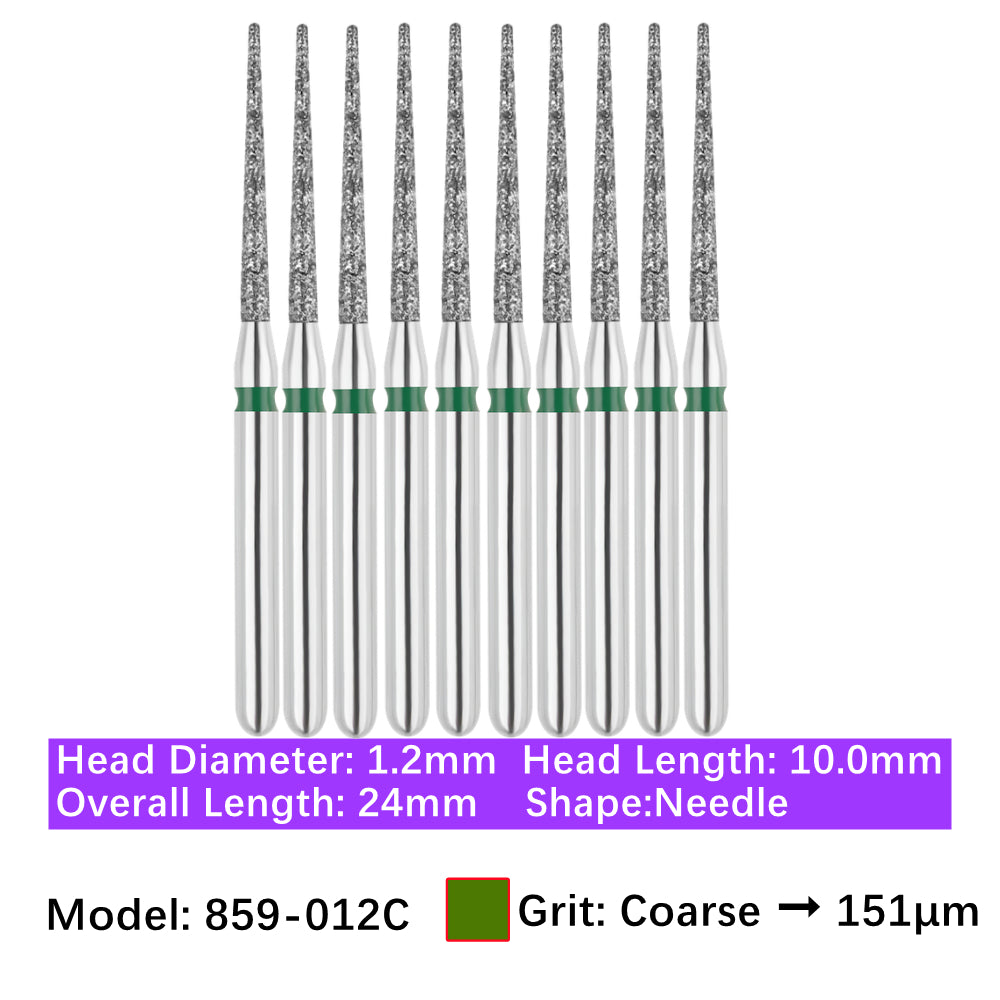 Vakker Dental Needle FG Diamond Bur 859-012C 10/pk