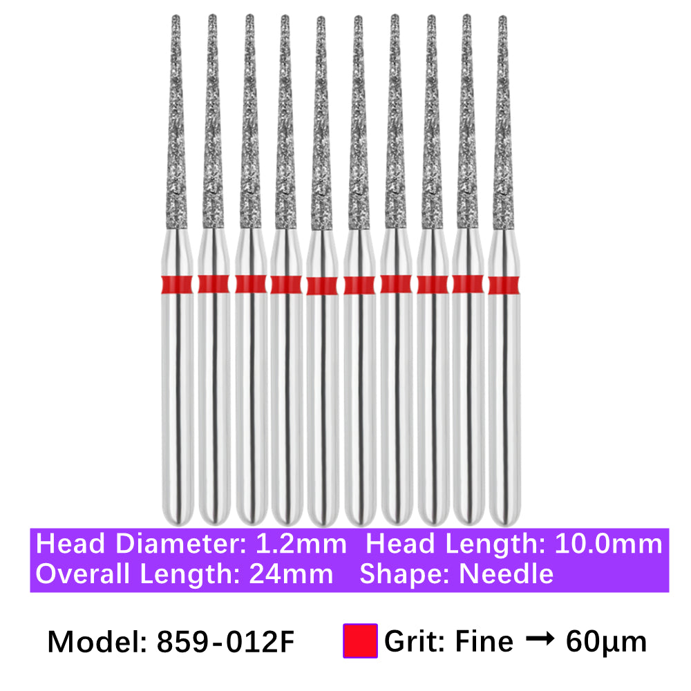 Vakker Dental Needle FG Diamond Bur 859-012F 10/pk