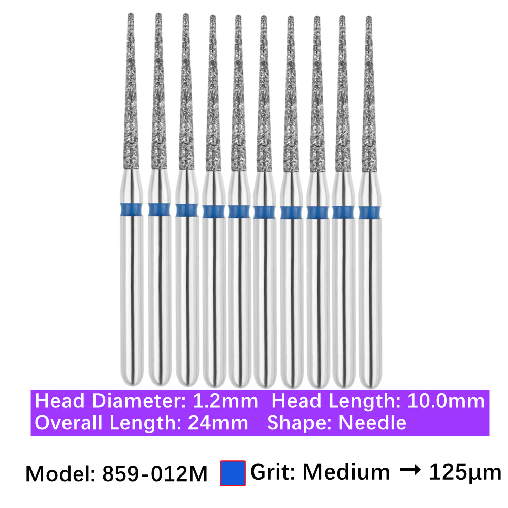 Vakker Dental Needle FG Diamond Bur 859-012M 10/pk