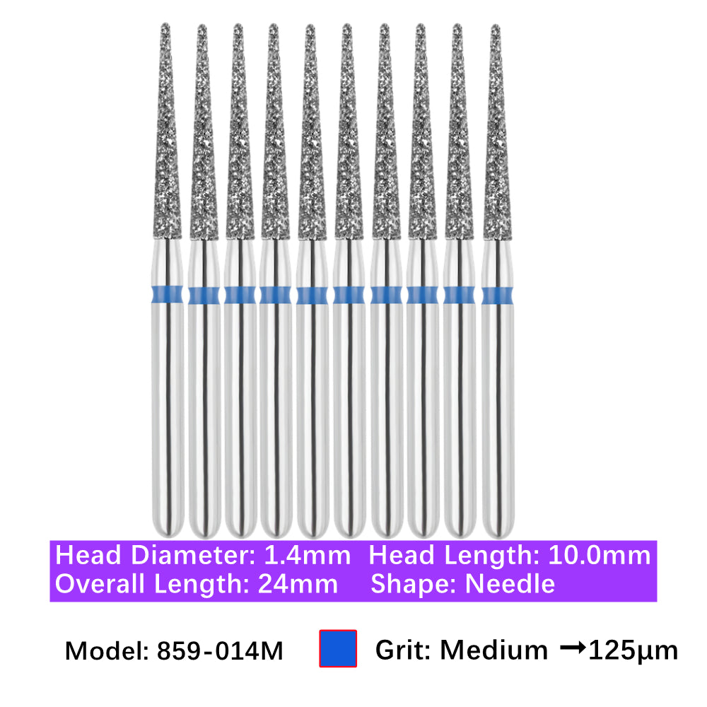 Vakker Dental Needle FG Diamond Bur 859-014M 10/pk