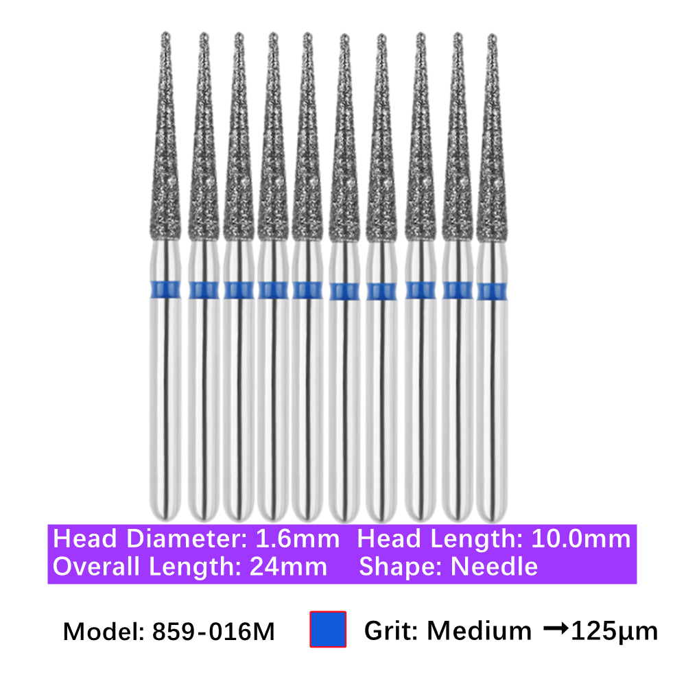 Vakker Dental Needle FG Diamond Bur 859-016M 10/pk