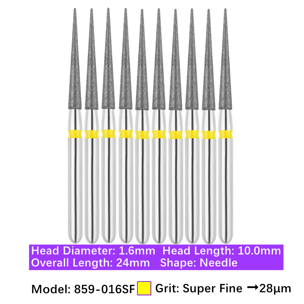 Vakker Dental Needle FG Diamond Bur 859-016SF 10/pk