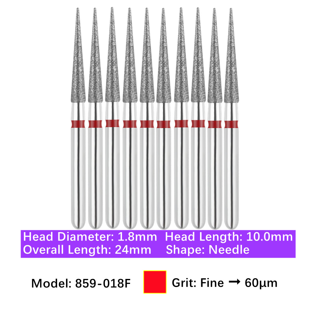 Vakker Dental Needle FG Diamond Bur 859-018F 10/pk