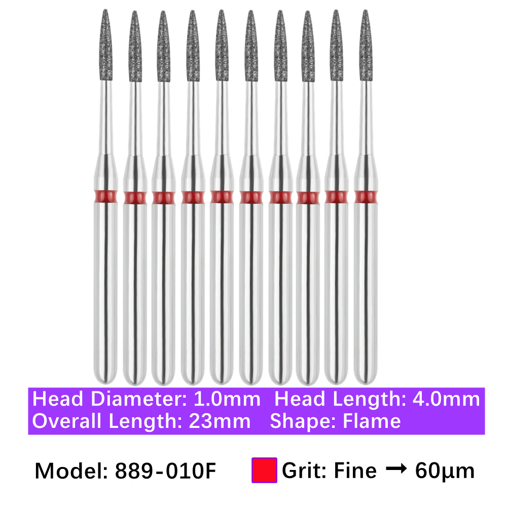 Vakker Vakker Dental Flame FG Diamond Burs 889-010F 10/pk