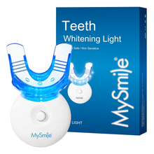 Load image into Gallery viewer, MySmile Teeth Whitening Kit with 5-LED Light 3x3ml PAP Teeth Whitening Gel Syginges, Non Sensitive Whitening Gel Refill Pack Tooth Whitener
