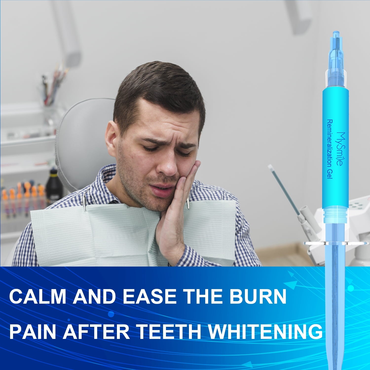 MySmile 3ML*3PC Remineralization Gel Teeth Desensitizing Gel Relieve Sensitivity after Teeth Whitening Treatment