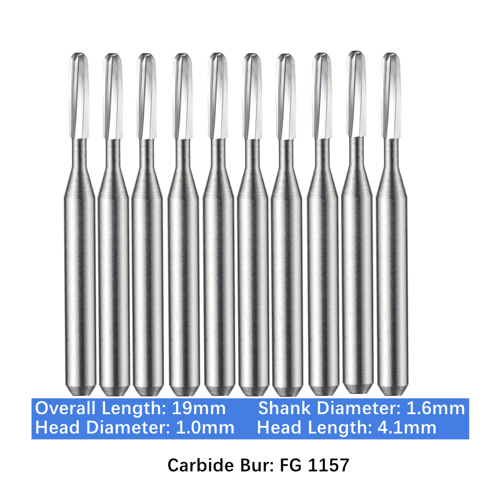 Vakker Dental Carbide Burs FG 1157 Friction Grip 10/pk