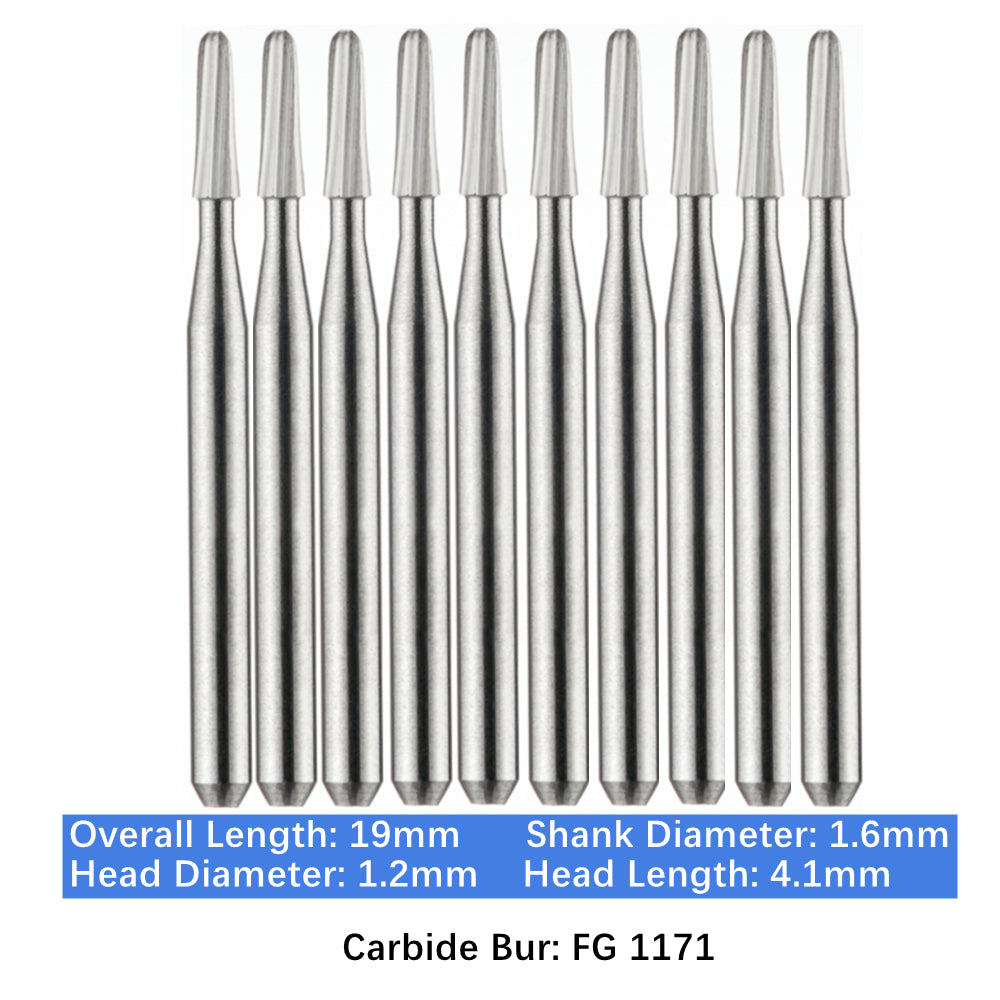 Vakker Dental Carbide Burs FG 1171 Friction Grip 10/pk