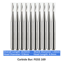 Load image into Gallery viewer, Vakker Dental Carbide Burs FG, Short Shank SS 169 Friction Grip 10/pk
