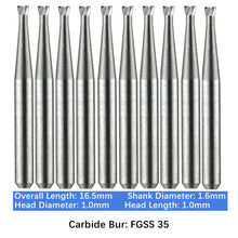 Load image into Gallery viewer, Vakker Dental Carbide Burs FG, Short Shank SS 35 Friction Grip 10/pk
