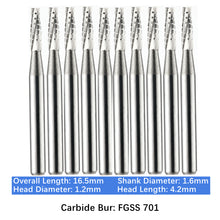 Load image into Gallery viewer, Vakker Dental Carbide Burs FG, Short Shank SS 701 Friction Grip 10/pk
