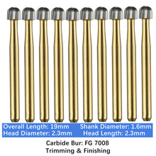 Load image into Gallery viewer, Vakker Dental Carbide Burs Trimming &amp; Finishing T&amp;F FG-7008 Friction Grip 10/pk
