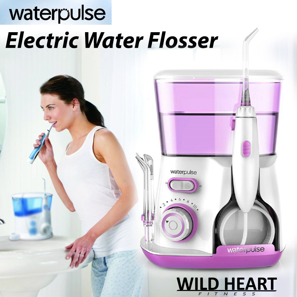 800ml Waterpulse Water Flosser Oral Irrigator Jet Pick Teeth Cleaner Floss