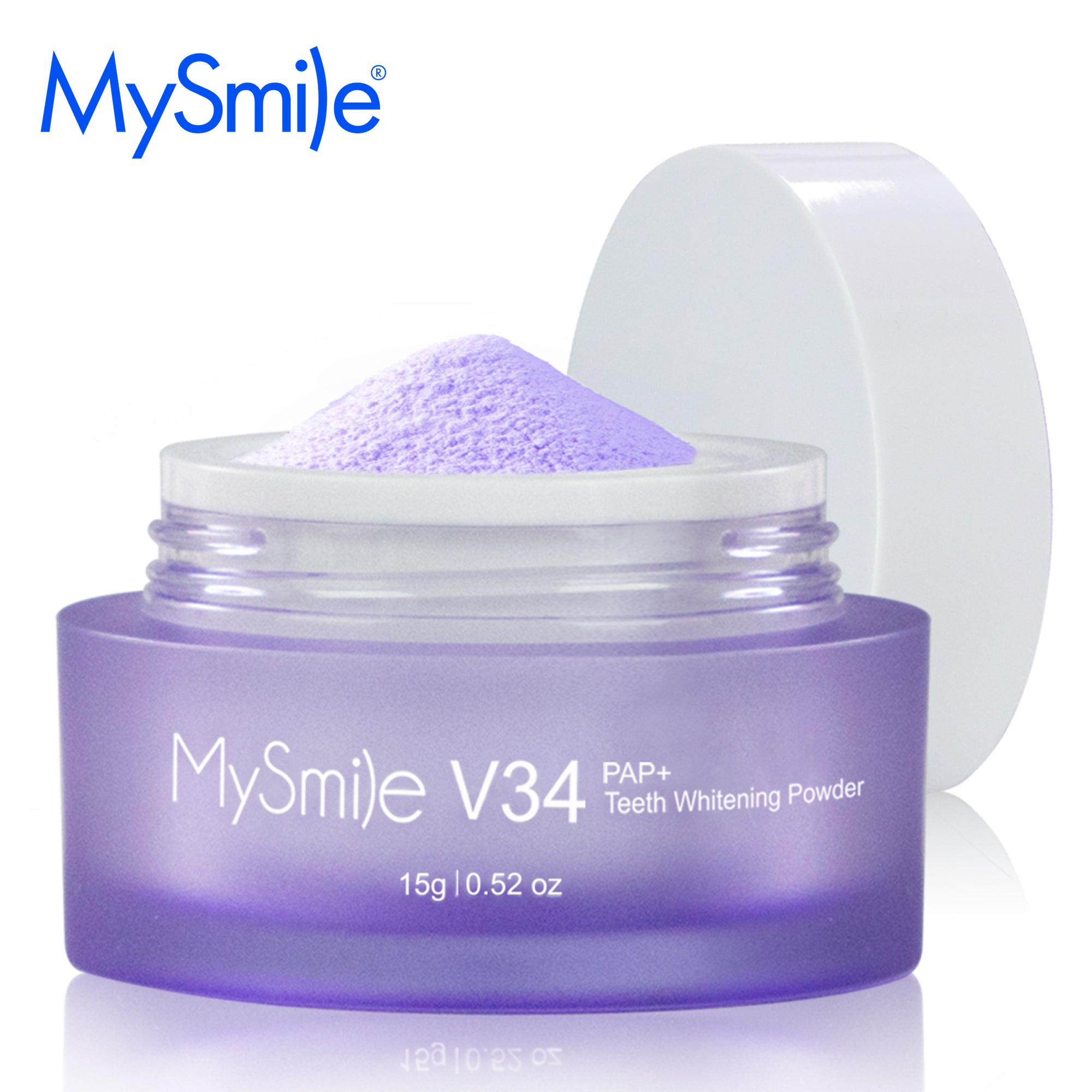 MySmile V34 PAP Color Corrector Purple Teeth Whitening Powder Kit Remove Stains