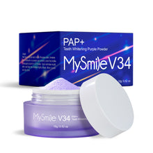 Load image into Gallery viewer, MySmile V34 PAP Color Corrector Purple Teeth Whitening Powder Kit Remove Stains

