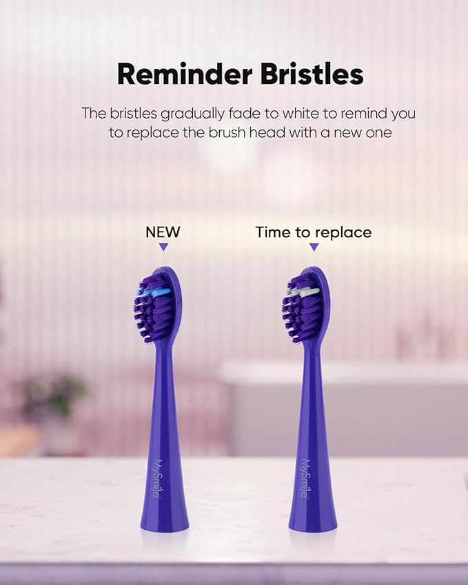 MySmile DY156 Sonic Electric Toothbrush with 3 Brush Heads for Adults, Rechargeable Battery Toothbrush, 2 Mins 5 Modes Smart Timer, 45000VPM, On Charge for 60 Days