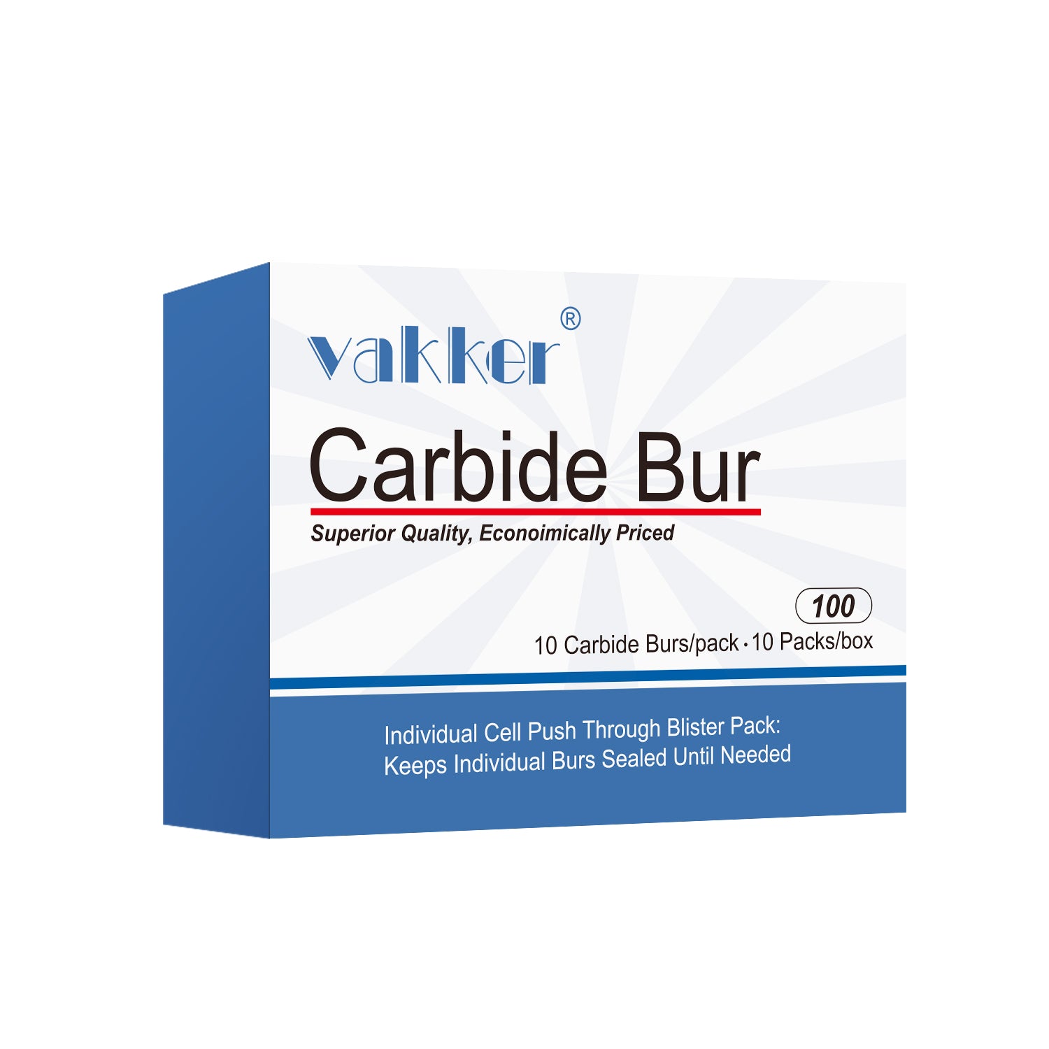 Vakker Dental Carbide Burs FG 1 Friction Grip 10/pk