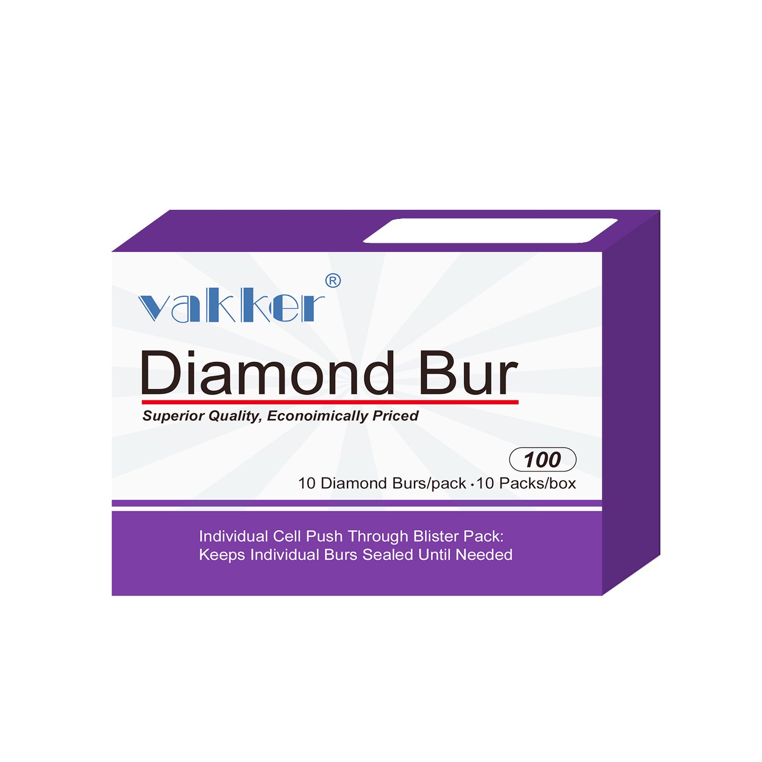 Vakker Dental Flame FG Diamond Burs 862-012F 10/pk