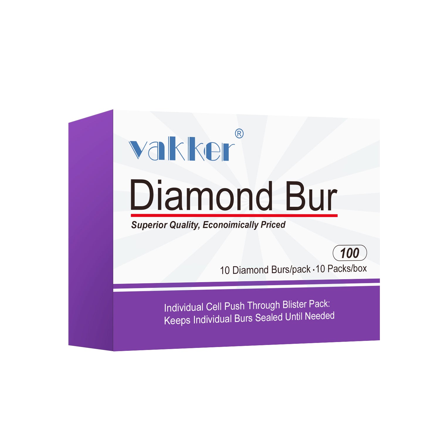 Vakker Dental Flame FG Diamond Burs 862-012F 10/pk