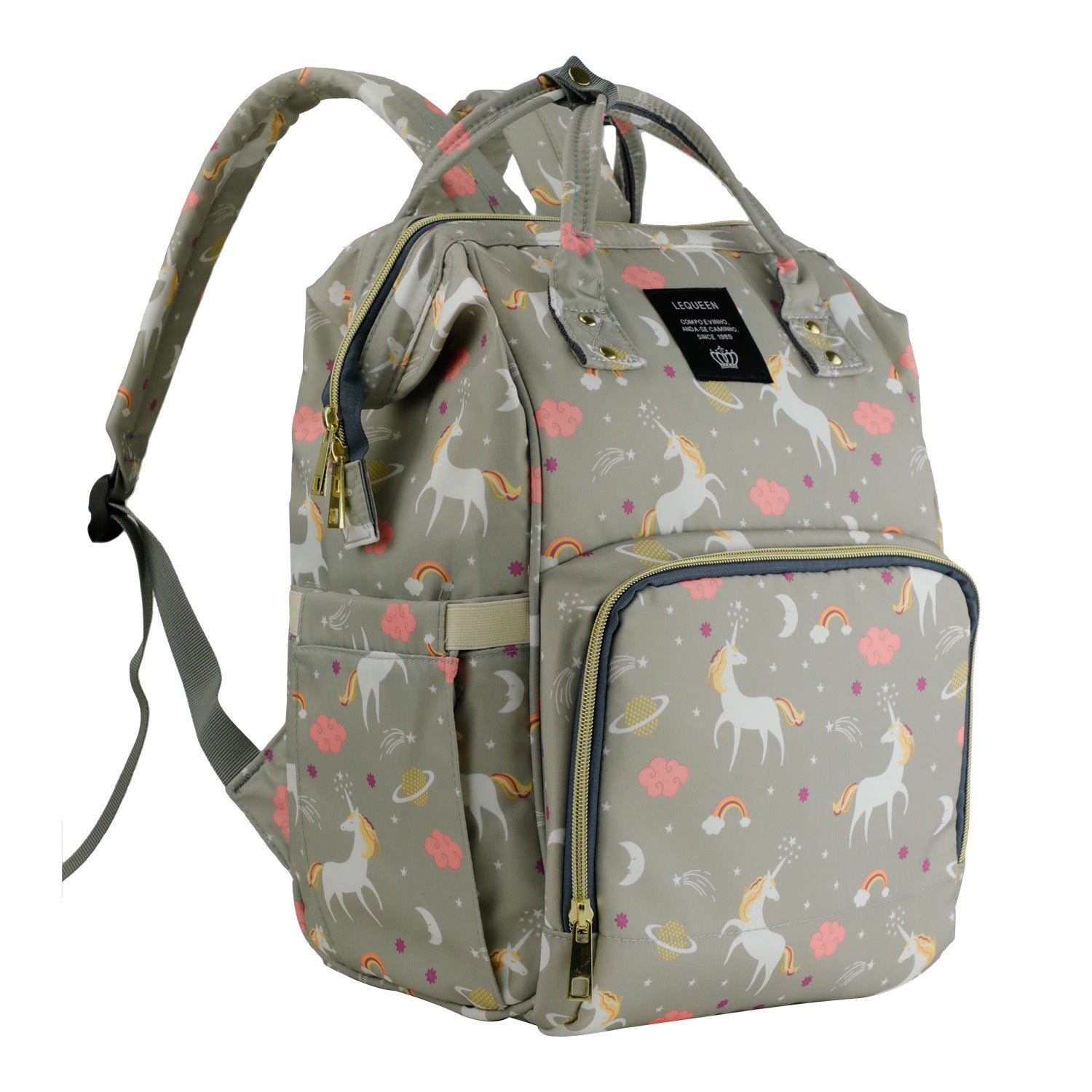 LEQUEEN Baby Nappy Diaper Bag Mummy Large Sports Travel Backpack Wooterproof