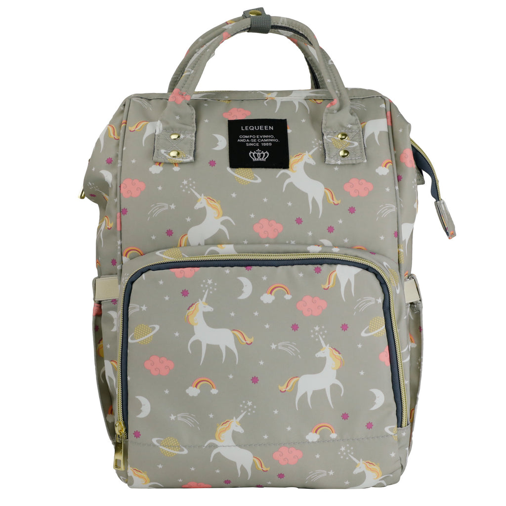 LEQUEEN Baby Nappy Diaper Bag Mummy Large Sports Travel Backpack Wooterproof
