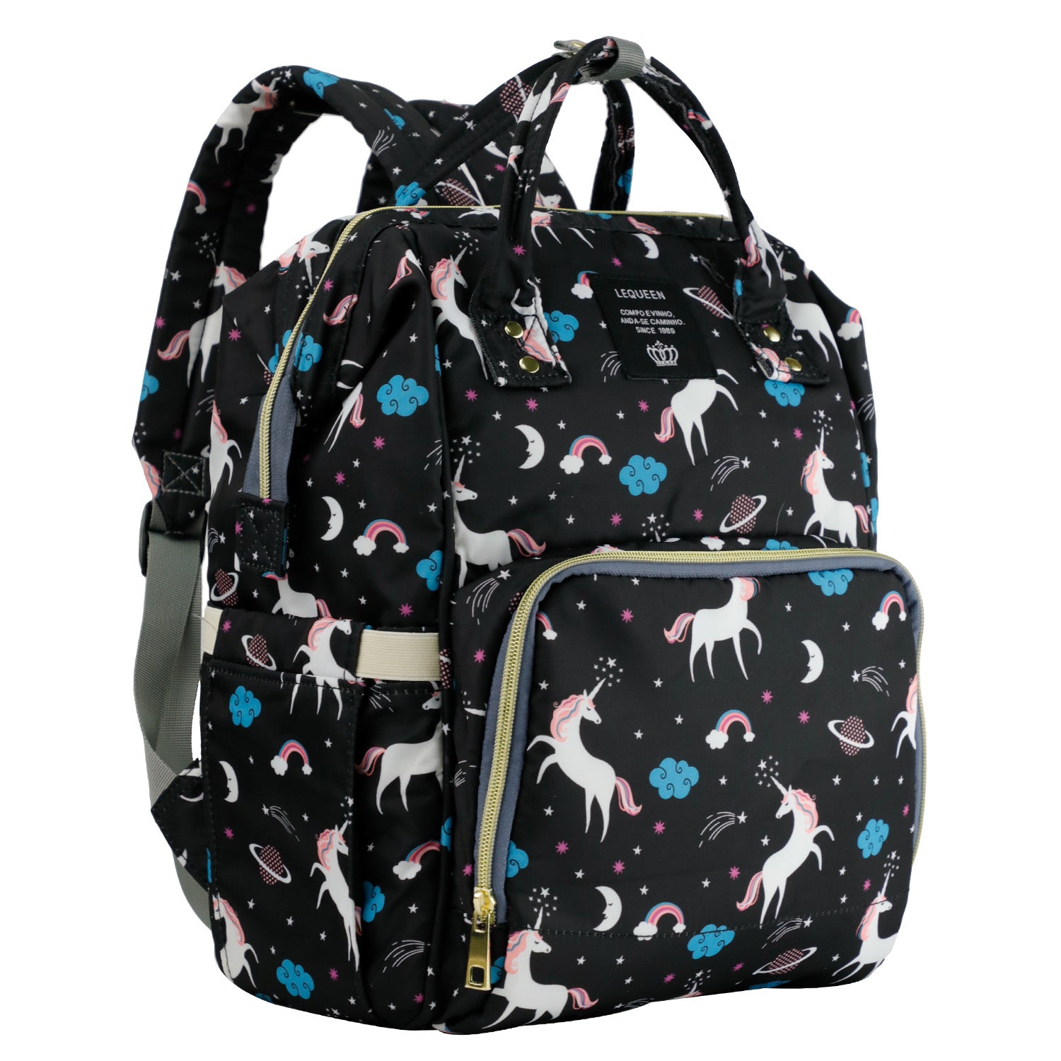 LEQUEEN Baby Nappy Diaper Bag Mummy Large Sports Travel Backpack Wooterproof