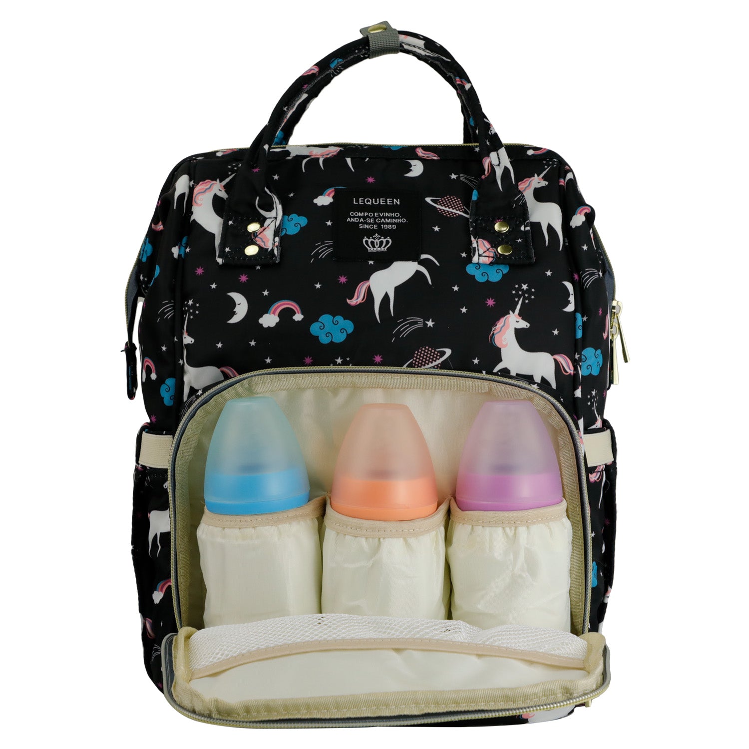 LEQUEEN Baby Nappy Diaper Bag Mummy Large Sports Travel Backpack Wooterproof